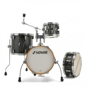 מערכת תופים - שחורה Sonor 14″ AQX Micro