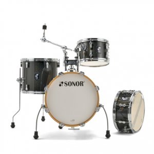 מערכת תופים- שחור נצנצים Sonor 16″ AQX Jungle